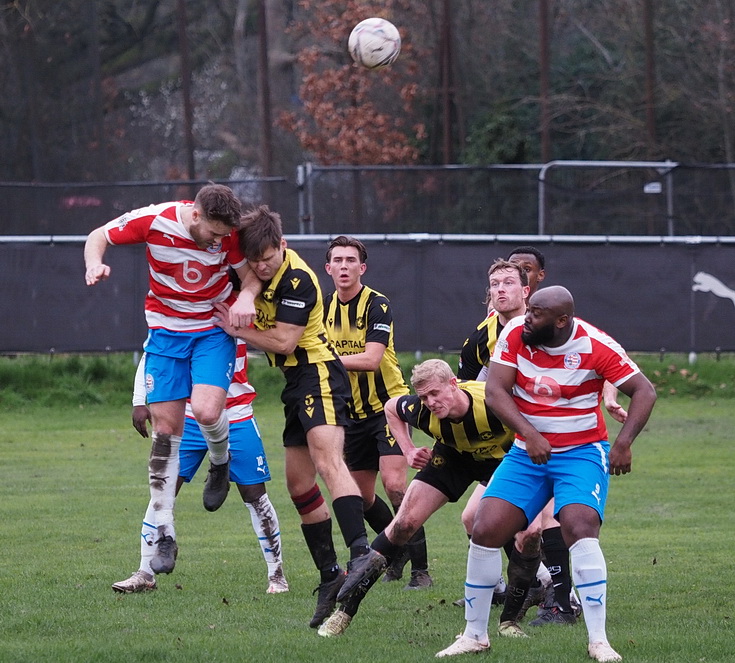 In photos: Peckham Town batter Bexley 4-1 as visiting goalie regrets telling fans to 'ssschhhh', Sat 10th Feb 2024