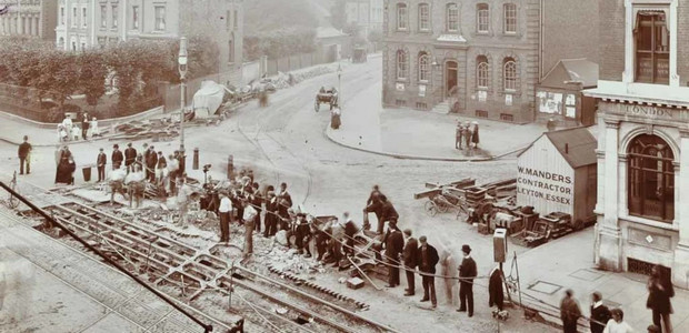 Brixton history: Tram tracks on Brixton Road, 1907