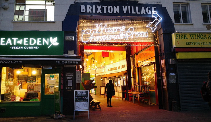 In photos: Christmas lights go up in Brixton Village, Nov 2020