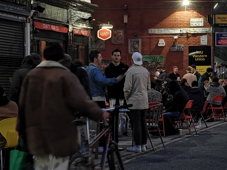 In photos: Friday night al fresco drinking in Brixton