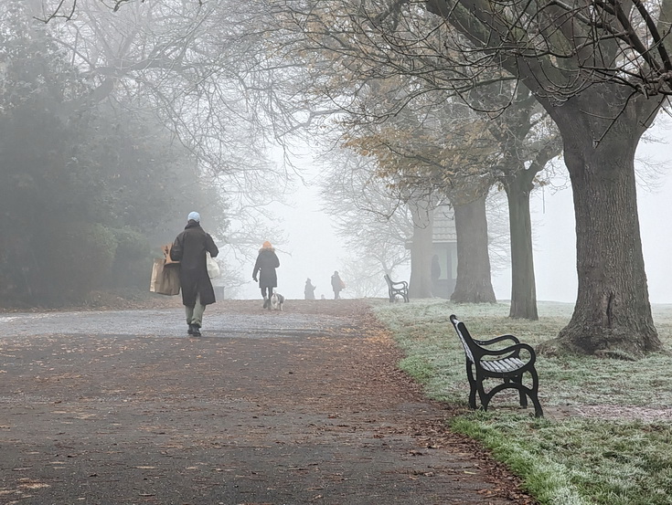 In photos: an icy fog over Brockwell Park, Sunday 11th Dec 2022