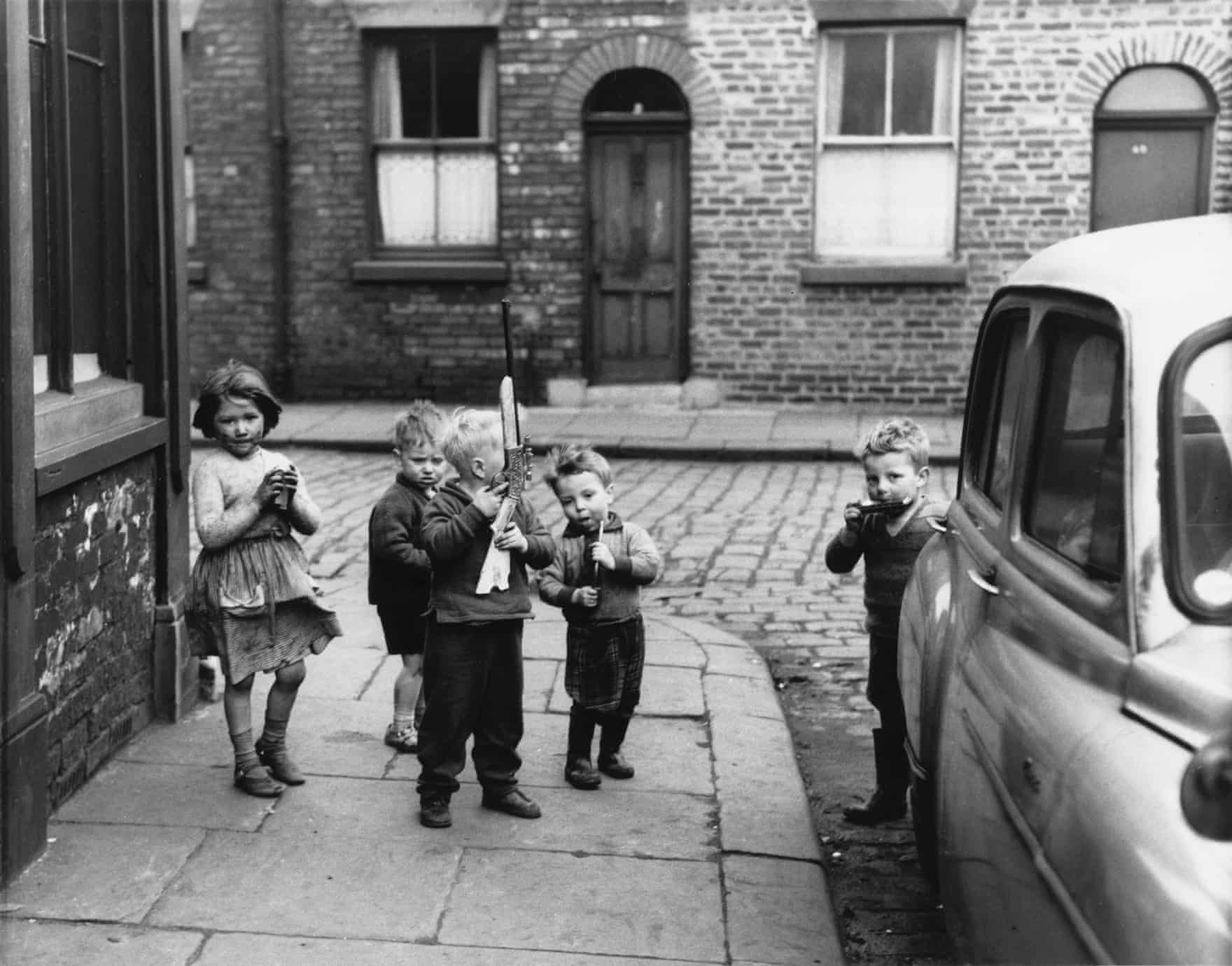 Children Playing on a Street Corner, Manchester, 1961