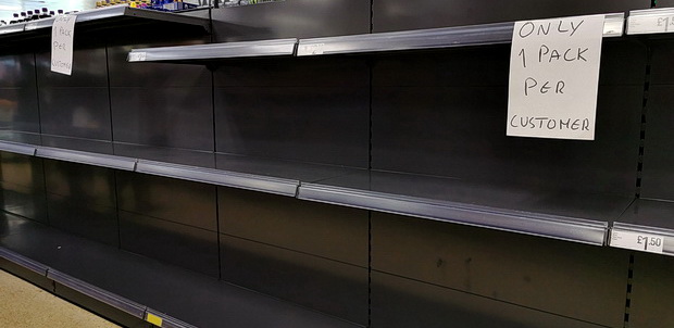 In photos: panic buying in the supermarkets of Brixton, March 2020