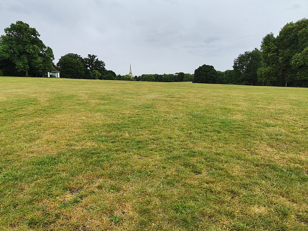 After the rain: a deserted Brockwell Park after a thunderstorm