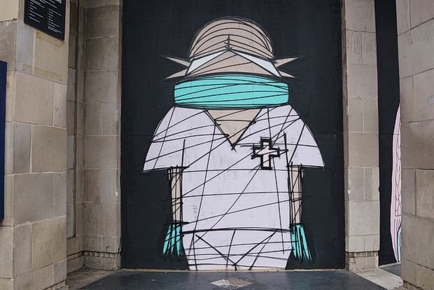 In photos: Lockdown street art at the Brixton Academy, June 2020