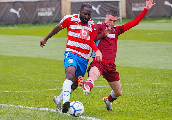 In photos: Peckham Town safe from relegation despite losing at home to Borden Village, Sat 20th April 2024