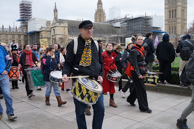 In photos: Extinction Rebellion protest in Parliament Square, London, Sat 22nd Feb 2020