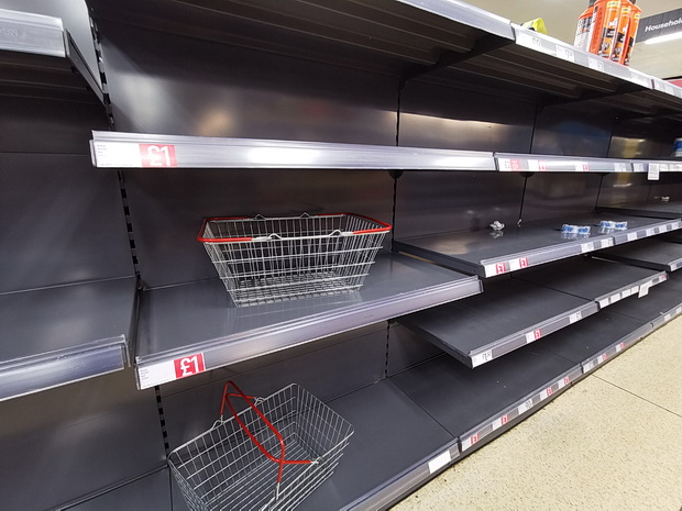 In photos: Brixton panic buying - Iceland stripped clean, low stocks in M&S, 19th March 2020