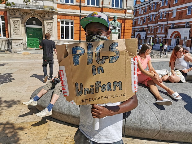 In photos: Black Lives Matter protest in Brixton, Mon, 1st June 2020