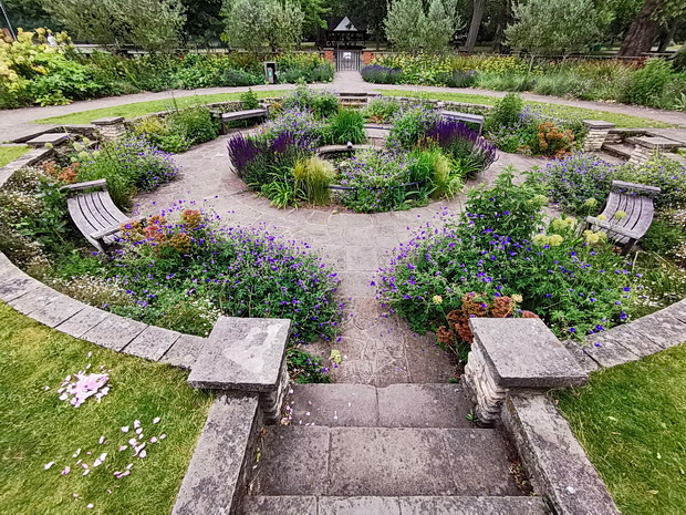 In photos: the open spaces and flower garden of Kennington Park, south London