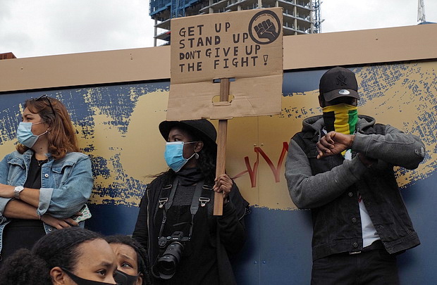 In photos: Black Lives Matter protest in Vauxhall, Sun 7th June 2020