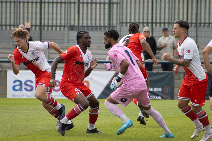 In photos: Dulwich Hamlet open their season with a defeat at Wingate and Finchley, Sat 10th Aug 2024