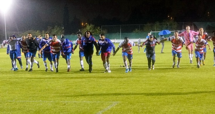 Peckham Town win the London FA Trophy in rain lashed final against AFC Cubo, Fri 28th Aug 2020