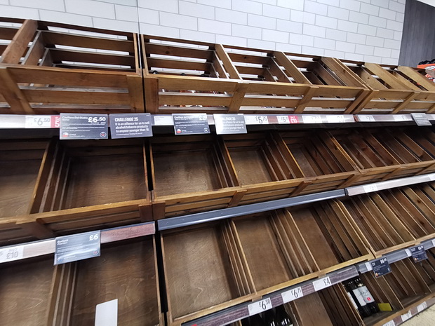 In photos: Brixton panic buying - Iceland stripped clean, low stocks in M&S, 19th March 2020