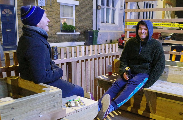 In photos: A parklet is constructed on the Railton Road LTN, Brixton