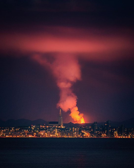 The 2021 eruption outside Reykjavik