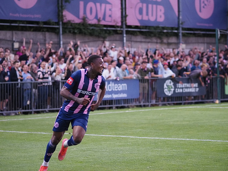 In photos: Dulwich Hamlet make it 4-1 against Canvey Island as Champion Hill ramps up the volume, Tues 15th August 2023