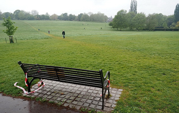 In photos: Brockwell park and the Walled Garden in the April rain