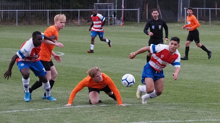 No goals but plenty of action as Peckham Town draw at home with Faversham Strike Force, Sat 26th Sept 2020