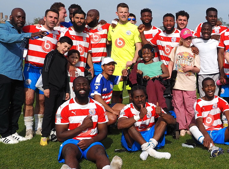 In photos: Record breaking crowd watches Peckham Town's last home game of the season, Sat 11th May 2024