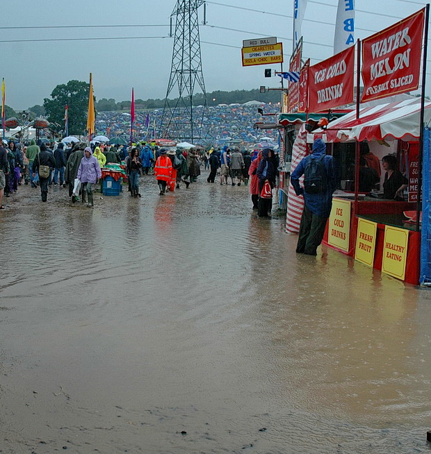 Mud, mud, glorious mud! Glastonbury Festival in photos, June 2005