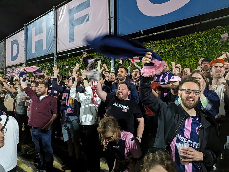 In photos: Dulwich Hamlet make it 4-1 against Canvey Island as Champion Hill ramps up the volume, Tues 15th August 2023