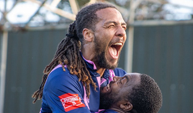 In photos: late Whitehawk equaliser heartbreak for Dulwich Hamlet, Sat 21st Oct 2023