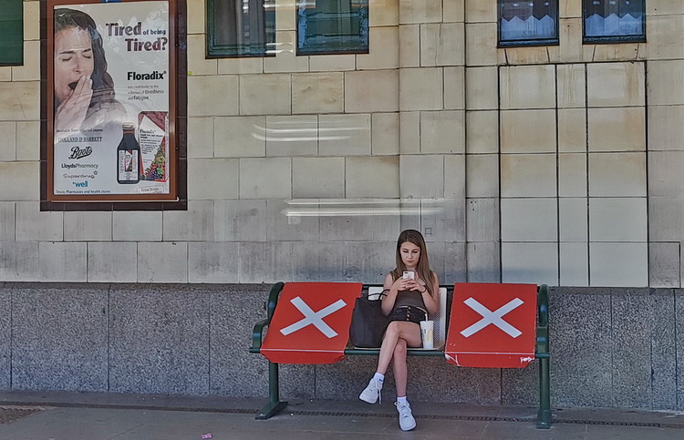 Cardiff in lockdown - stations, street photos and night scenes, July 2020