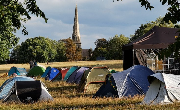 In photos: Extinction Rebellion camp in Brockwell Park, south London