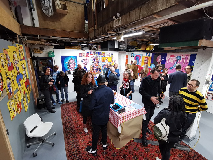 In photos: Launch party for Jack Blackburn's art exhibition in Brixton 