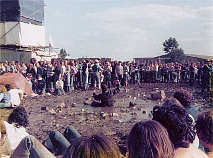 Mud diver, Reading Festival 1977