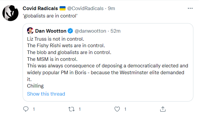 Dan Wooton argues that 'globalists' are in control not Liz Truss