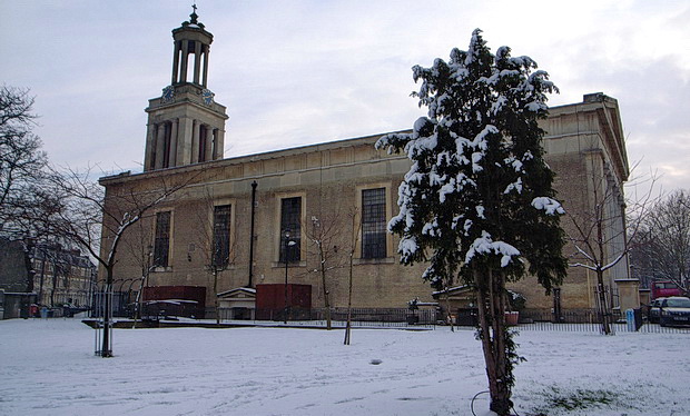 Brixton 10 Years Ago: Snow, Brixton Village and Windrush Square rebuilding, January 2010