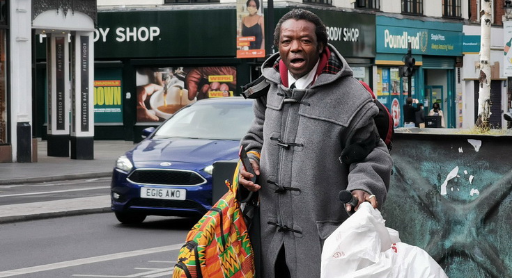 Street Preachers of Brixton: the one with all the bags