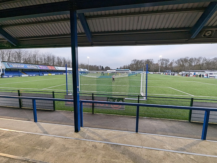 In photos: Goals galore as Peckham get thumped 2-5 in a ludicrously large, empty stadium, Sat 13th Jan 2024