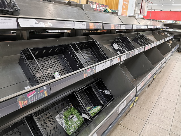 In photos: Sainsbury's Brixton Superstore picked clean by panic buying vultures, 18th March 2020