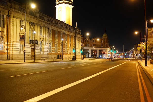 Midnight in Brixton on a Saturday night during the lockdown, 25th April 2020