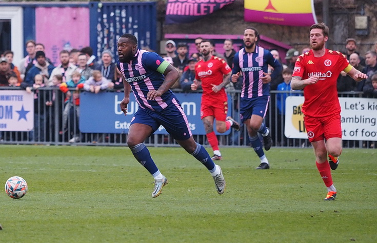 In photos: Dulwich Hamlet grind out a dull 0-0 draw against Whitehawk, Sat 9th Mar 2024