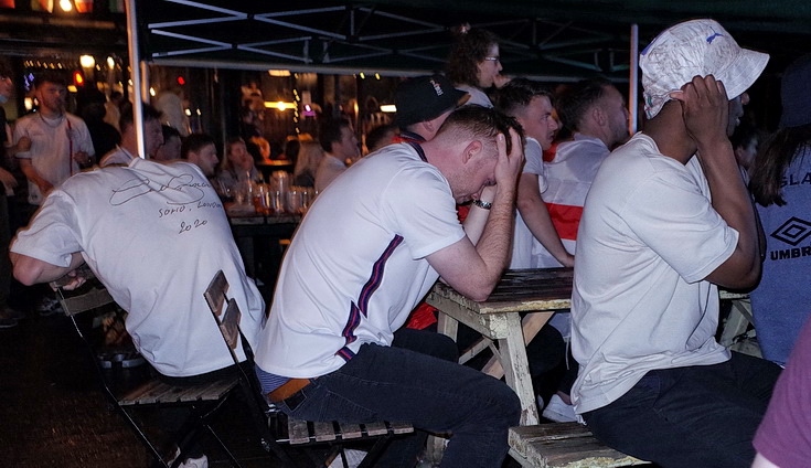 The hope, the beer and the heartache: England fans watch the Euro final defeat in south London