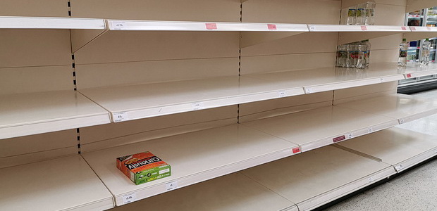 In photos: Sainsbury's Brixton Superstore picked clean by panic buying vultures, 18th March 2020