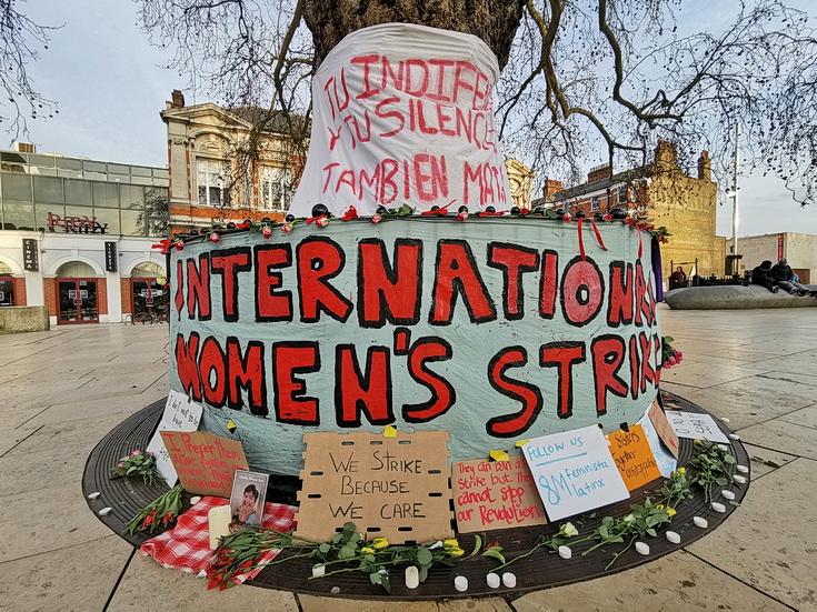 In photos: Women's Strike 2021 in Windrush Square, Brixton