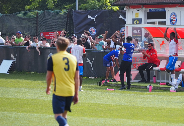 In photos: Record breaking crowd watches Peckham Town's last home game of the season, Sat 11th May 2024