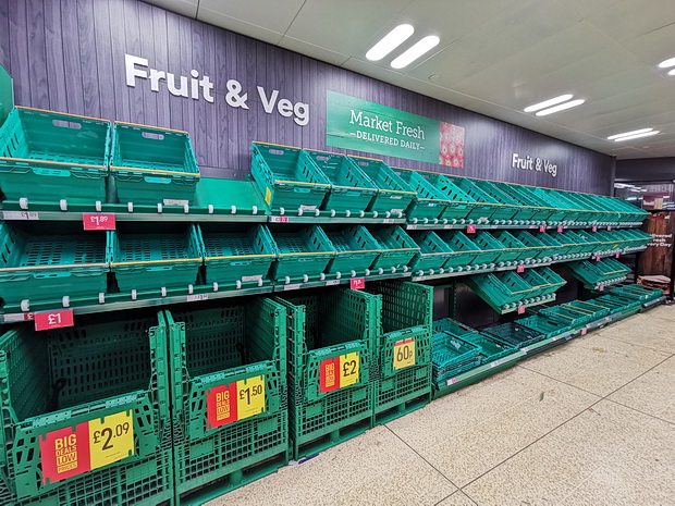 In photos: Brixton panic buying - Iceland stripped clean, low stocks in M&S, 19th March 2020