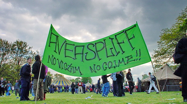 In photos: Jayday 2002 - pro cannabis festival in Brockwell Park, south London, May 2002