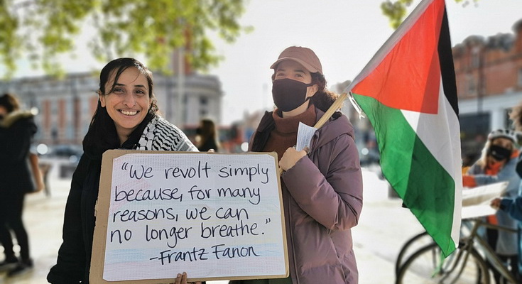 Palestine Solidarity protest in Brixton's Windrush Square - in photos