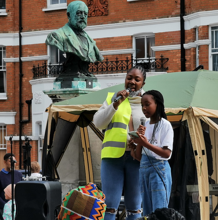 Street Preachers of Brixton - Windrush Square takeover with flags