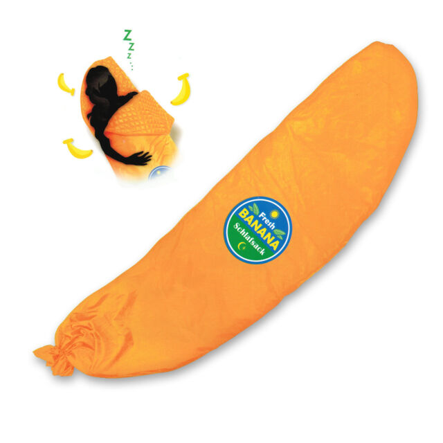 banana shaped sleeping bag