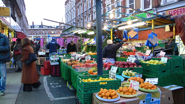 Brixton Ten Years Ago - Electric Avenue and street markets, December 2005