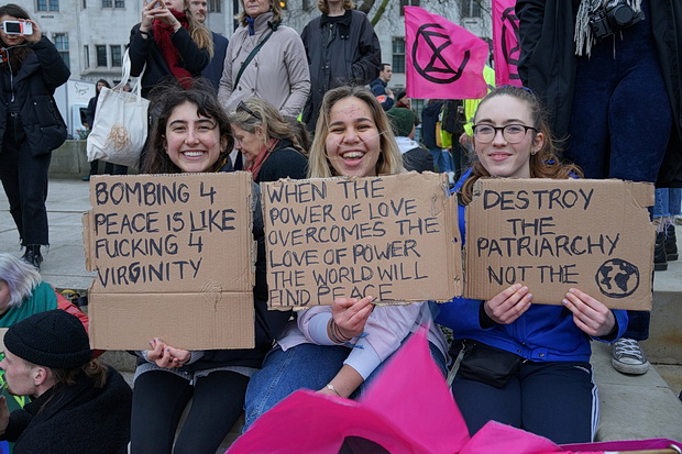 In photos: Extinction Rebellion protest in Parliament Square, London, Sat 22nd Feb 2020