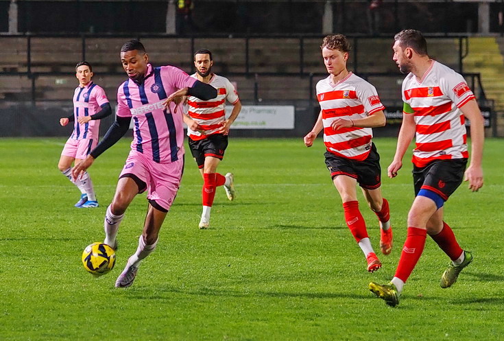 In photos: It's a poor performance from Dulwich Hamlet as they lose to basement strugglers Kingstonian, Weds 20th March 2024